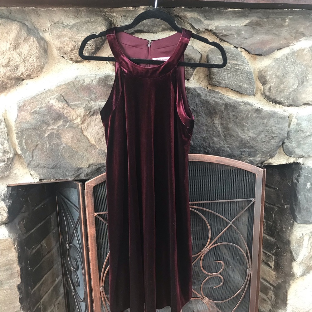Betsey Johnson Velvet Midi Holiday Dress - Picture 1 of 7